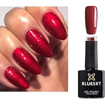 BLUESKY Ruby Red Gel-Nagellack - Glänzende Nägel Bis Zu 3 Wochen Haltbar