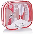 R for Rabbit STYLO All in One Grooming for Babies Kids Baby Set 0-3 Years | Grooming Set Manicure and Pedicure Accessories for New Born Babies Toddler Kids (Red)