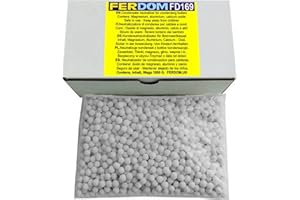 FERPRO FERDOM FERDOM FD169 1kg. Neutralizador de Condensados Para Todo Tipo de Calderas de Condensación. Protege los Sistemas de Alcantarillado y el Medio Ambiente del Agua. Pellets 5-10mm, pH 8-10. Producto Seguro