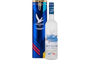 GREY GOOSE Premium-Vodka aus Frankreich mit 100 % französischem Weizen und natürlichem Quellwasser, Set mit Geschenkdose, 40% Vol., 70 cl/700 ml