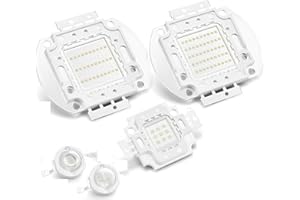 TOPXCDZ High Power Uv-Led-Chip 3W 5W 10W 20W 30W 50W 100W 365nm 370nm 375nm 385nm 395nm 400nm 405nm 425nm Uv Intensität Perlen (405-410nm, 1PCS 100W)