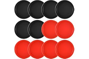 Coopay 12 Stück Home Air Hockey Pucks 6,3 cm schwere Ersatz-Pucks für Spieltische Ausrüstung Zubehör, 12 Gramm