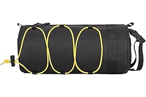 Dasellfa Bolsa Bicicleta Manillar, Bolsa para Manillar de Bicicleta Impermeable, Mochila para Gravel, Accesorios Bicicleta, Bolsa Bicicleta Cuadro (Yellow)