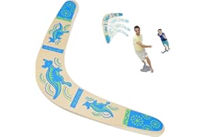 Jinsion Boomerang, Jouet de Boomerang Enfant, Boomerang en Bois Debutant Retournant Forme de V, Boomerangs Volant Lancer Jouet de Sport en Plein air pour l'équipement de Jeu de Sport Adultes Enfants