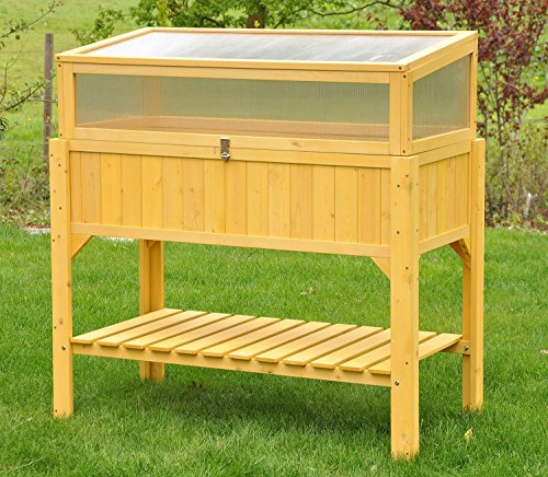 nanook „Teresa“ – Hochbeet und Frühbeet in Einem – mit Abdeckung – 118 x 57 x 122 cm – Holz, Polycarbonat - 2