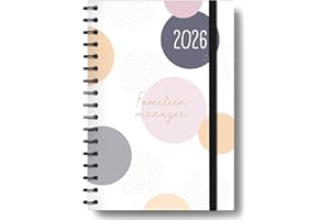 ‎PAPERLIONS Paperlions Familienplaner 2026 Buch I 1 Woche 2 Seiten I 5 Spalten, Ringbuch I Praktischer Familienkalender mit Jahresübersichten, Schulferien uvm.