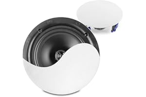 Power Dynamics PD NCBT6 Wireless Bluetooth Ceiling Speaker System, 6.5” – 60W RMS, Active/Passive Pair, Bluetooth 5.0, Coaxial 2-Way Design, Easy Lighting Circuit Fit, Home & Commercial Audio