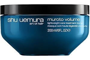SHU UEMURA ART OF HAIR - Muroto Volume - Masque Volumisant - Apporte du Volume & Protège - Enrichi en Eau Profonde du Japon - Cheveux Fins & Plats - Sans Silicone - 200ml