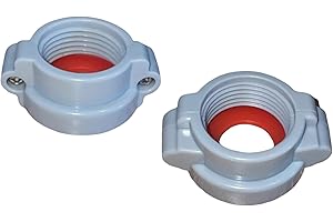 Genuine HeadSeal B and C Coupler Pair with Seals – Compatible with Lay Z Spa AirJet Hot Tubs – Premium Replacement for Best-Way Models – Equivalent to Bestway Part P6407 – Durable & Leak-Resistant