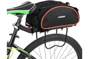 Lixada Borsa Bici Posteriore 13L Multifunzionale Borse per Bici Bauletto Bici Borsa per Bicicletta Borse Portapacchi Bici Posteriore