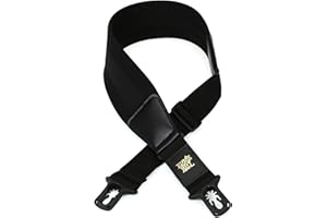 Ernie Ball Sangle PolyLock confortable en néoprène, large