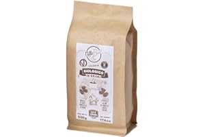 Caffè Europa - Caffè Biologico in Grani Ottenuto Attraverso Tostatura Artigianale, Caffe Vegano e Gluten Free, Miscela 80% Arabica- 20% Robusta, 500g