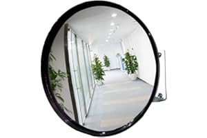 BeTlreo Traffic Mirror Wide Angle Safety Convex Family Driveway Garage Hospital Parking Traffic Safety Single Dot Mirror Indoor and Outdoor