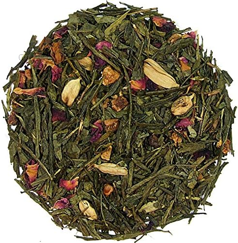Spicy Pear Fruit Tea 100g Loose Leaf Natural Sencha Cardamon Rose