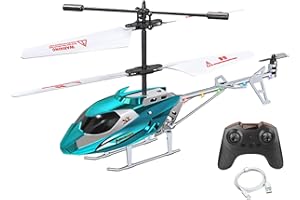 Teksome Drones De Helicóptero para Niños, Helicóptero De Control Remoto para Niños | Avión de Juguete Modelo de avión Juguetes - El helicóptero Remoto Juega el Vuelo Estable y el Control fácil
