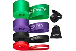 LISTHEN Elastici Rigidi per Trazioni Muscle Up e Fitness, Bande Rigide per Riabilitazione Muscolare Stretching e Yoga, Fasce Elastiche per l'Allenamento