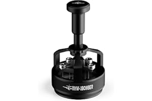 MHW-3BOMBER WDT Tool for 54mm, Espresso Distribution Tool with 14 Needles 0.25mm, Magnetic Connection Design, Adjustable Depth Needle Distributor Tool,Yu Series Cyclones Coffee Stirrer Model: T5959-OS