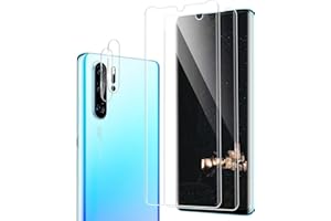 Bodyguard Schutzfolie für Panzerglas für Huawei P30 Pro 5G, Sensitive Touch 2 Stück P30 Pro Panzerfolie +2 Stück Kameraschutz, Blasenfreie, HD 9H Härte Anti-Kratzen Displayschutz für Huawei P30 Pro