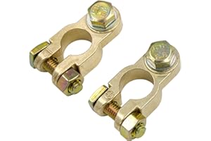 ESINO 1 Paar batterie polklemmen, Batterieanschluss Polklemmen für 12v/24v Batterien, für Autobatterie Anschlussklemmen