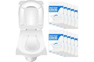 TNEDFOD 100 Stück Einweg Toilettensitzbezug Papier, Einweg Toilettenauflage, Toilettenauflage Einweg Spülbar, Toilettenschutz Toilettenauflage, Wc Sitzauflage für Unterwegs öffentlichen Toiletten
