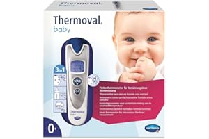 Hartmann Thermoval® - Termómetro infrarrojo para bebé, sin contacto, 3 segundos