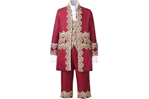 FAD-4U Costume victorien pour homme style rococo médiéval