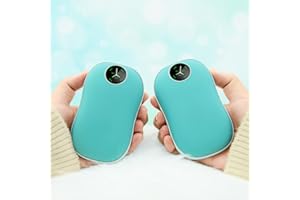 Hand Warmers Rechargeable 2 Pack - Jialexin 5000mAh*2 Large Hand Warmer Reusable- Electric Handwarmers Reusable Portable for Raynauds, Golf,Outdoor etc. Idea Tech Gifts for Men, Women