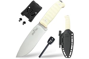 JEO-TEC Nº3 Survival Bushcraft nóż outdoorowy Camping nóż do paska, nóż myśliwski, nóż survivalowy, stal MOVA, nylonowa pochwa