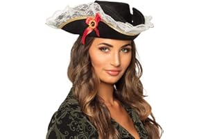 Boland 81928 Chapeau de pirate pour adulte - Noir-Taille Unique