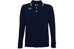 Kappa Polo Uomo Manica Lunga in Cotone Piquet 100% Cotone - 200 gr.