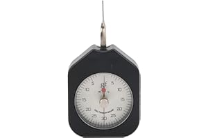 MXZZAND Gramme Force Mètre Tension Mètre Jauge Double Aiguille Interrupteur Dynamomètre Tensiomètre 30g Portable Alliage pour Mesurer