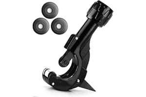 ANESTY Tagliatubi Tagliatubo a Rotella per Tubi in Rame PVC Alluminio Polietilene Acciaio 3-35mm, 3 Rotella di Ricambio per Tagliatubi Telescopico [Pipe Tube Cutter]