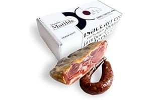 1 Kg Spalla di Prosciutto Crudo Intero Disossato con Chorizo Piccante Artigianale - Mini Jamón Serrano Gran Reserva Duroc - Abuela Matilde