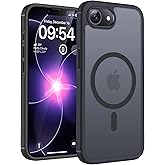 TOCOL iPhone 17e Case (6.1") Compatible with MagSafe, Titanium Black | Built-in magnets, camera lens protection, military pro