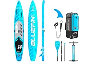 ‎BLUEFIN SUP Bluefin SUP 14′ Sprint Carbon Stand Up Paddle Board Kit