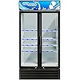 Super General 800 Liter Gross Double-Door Chiller, Upright Beverage-Showcase, Energy-saving, Low-noise, White/Black, SGSC818IF, 94 W cm x 61.5 D cm x 198 H cm, 1 Year Warranty