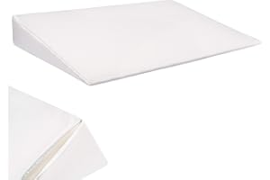 Selfitex Seitenliegekeil für Bett und Sofa, optimale Stütze für Seitenlage. Positionierungskeil zur für Entlastung des Rückens und der Hüfte. Komfort für bettlägrige Menschen im Liegen/Sitzen (Weiß)