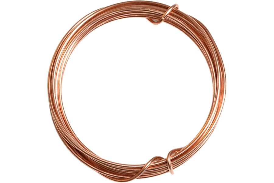 Bare Copper Wire 1mm and 2mm – Flexible 18 Gauge / 12 Gauge Craft Wire for Jewellery Making, Sculpting, Floristry, DIY Repairs and Electroculture Gardening (1mm 2.5M 8.2FT)