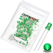30 LED Verdi 3mm – Othmro Diodi Luminosi Per Progetti Fai Da Te, Esperimenti, Decorazioni Natalizie, Basso Consumo