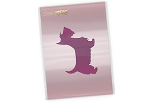 CraftStar Scottie Dog Stencil - Reusable Mylar Dog Craft Stencil