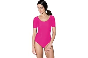 Aquarti Body da Ginnastica e Danza Manica Corta da Donna