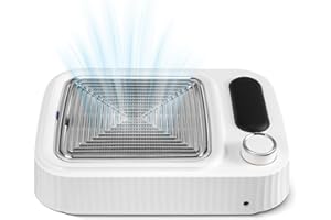 Nail Dust Collector Nail Vacuum Cleaner Professional Dust Extraction 48 W Nail Extractor Fan Dust Collector with Filter for Nail Salon Quiet Nail Cutter Cleaner DOYFAY (A)