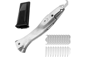 Krokknivset med trapetsblad, mattkniv, krokblad, skärkniv för trapetsblad, precisionsmattkniv med 10 trapetskrokblad, knivar