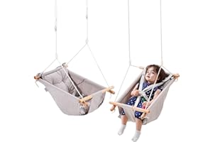 VEVOR Balançoire Hamac en Toile 3 Modes, Chaise Hamac pour Bébé avec Capacité de Charge 68 kg, Siège de Balançoire avec Harnais à 5 Points, Sangles d'arbre et Coussin Intégré, Intérieur et Extérieur