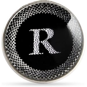 Kavove Black Colored Alphabet Lapel Pin