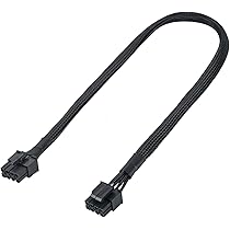 Cable divisor de alimentación PCI E de 1/2 piezas, 6 pin a 2x, 8 Cable divisor de alimentación PCI E de 1/2 piezas, 6 pin a 2x, 8