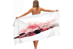 Stillshine. Grande Serviettes Plage Serviettes Bain Absorption l'eau Séchage Rapide Microfibre XL XXL Voiture Course Thème Serviette Enfant Jeunes l'homme Couverture (Couleur4,150x200cm)