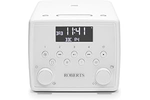 Roberts SOUND49 FM/DAB/DAB+ Digital Radio with Bluetooth, Alarms and CD Player, White