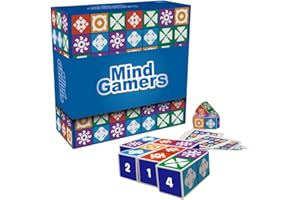 ¡BASTA! Rompecabezas Mind Gamers, Batalla de genios Juego, IQ Games, IQ Puzzle 3D, Juegos de Estrategia niños, Juego de Mesa Familiar, Juego de Bloques 3D, Smart Games, Manual en Español, Azul