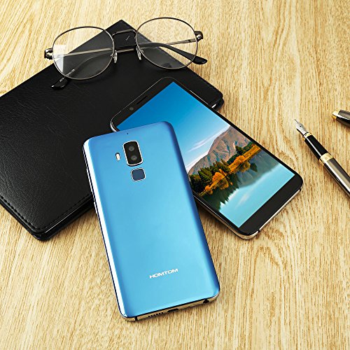 HOMTOM S8 4G Smartphone 5.7 Zoll 18:9 Bildschirm VerhÃ¤ltnis MTK6750T Octa Core 4GB RAM 64GB ROM 16MP + 5MP Doppelte Ruckkamera Intelligente Geste Fingerabdruck fur Android 7.0 (blau)